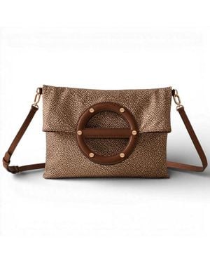 Borbonese Cross Over Piatta S Bag. /Marrone - Marrón