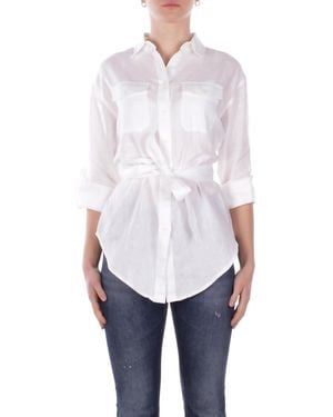 Ralph Lauren Mujer Camisa 200786629 001 Chadwick Camisa De Manga Larga Blanco