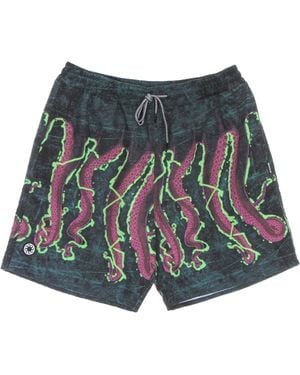 Octopus Shake Boardshort Bermuda Shorts - Gray