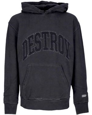 Huf Destroy Rebuild Fader Hoodie Herenhoodie - Blauw