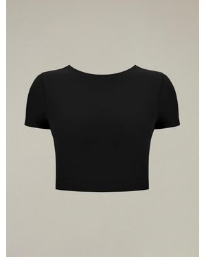 MACRON Top Cropped Emily Mujer Negro
