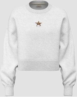 Guess Crop Sudadera Mujer Gris