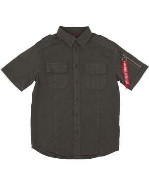 Alpha Industries Short Sleeve Shirt Basic Shirt - Green