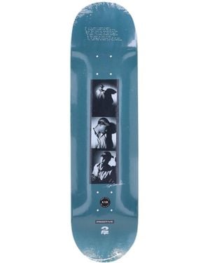 Primitive Skateboarding Shadows Deck X Tupac Skateboarddeck Voor - Blauw