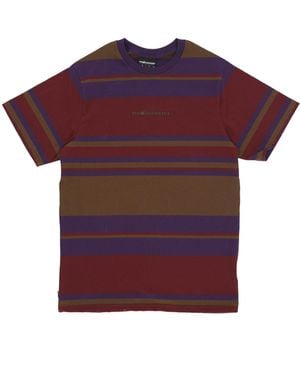 The Hundreds Stone Stripe Tee T-Shirt - Red