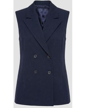 GAUDI Double-Breasted Vest - Blue