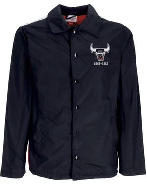 Mitchell & Ness Coach Jacket Nba Big Face Coach Jacket 5.0 Hardwood Classics Chibul - Blue