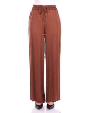 Manila Grace Pants P052Vu Md489 Pantlone Double Fas Terra - Red