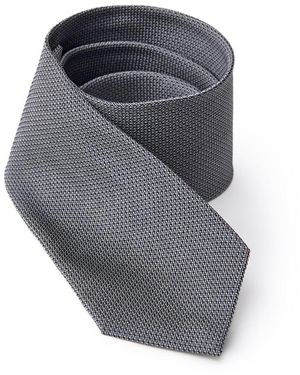 Jil Sander Attache 7 Cm En Soie Jacquard - Gris