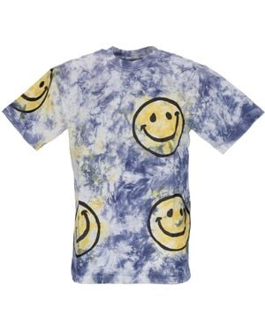 Market Sun Dye Tee X Smiley Jaune/Bleu Tie Dye T-Shirt Homme