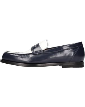 Green George Flat Shoes - Blue
