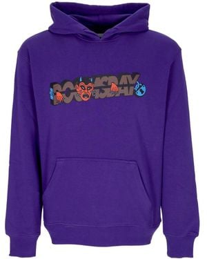Doomsday Lichtgewicht Herensweatshirt Met Capuchon Torture Hoodie Paars - Blauw