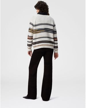 Missoni Gestreifter Pullover - Weiß