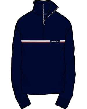 Tommy Hilfiger Turtleneck Sweater - Blue