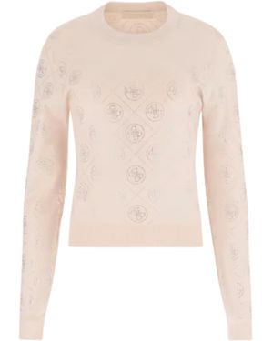 Guess Chandails Strass - Blanc