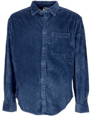 Element Long Sleeve Shirt Bold Corduroy Shirt - Blue