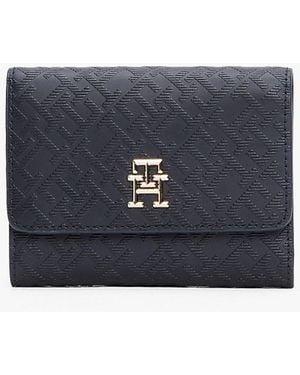 Tommy Hilfiger Th Distinct Trifold Wallet Mono - Azul
