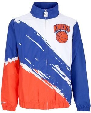 Mitchell &amp; Ness Windbreaker Nba Paintbrush Windbreaker Hardwood Classics Neykni - Blue