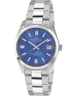 Mondia Donna Uhr Mi-816-Ss-04Bl-Oy 34 Mm - Blau