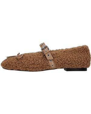 Bibi Lou Flat Shoes - Brown
