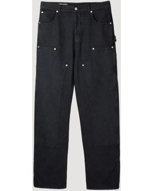 GARMENT WORKSHOP Dubbele Knie Werkbroek - Blauw