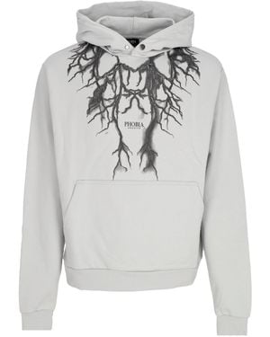 Phobia Lightweight Hoodie Lightning Hoodie - Gray