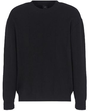 ARMANI EXCHANGE Camisetas Negras - Azul
