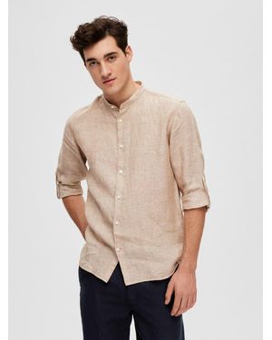 SELECTED Chemises Homme 16088372 Oleagineux - Neutre