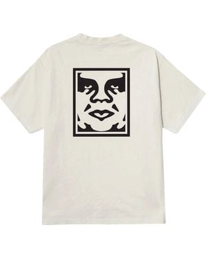 Obey T-Shirt Bold Icone Face Tee - Gris