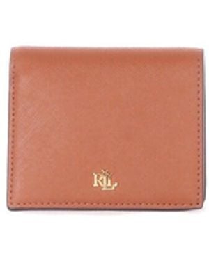 Ralph Lauren Wallet 432962112 002 Cmpct Wallet Small Tan - White