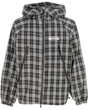Wasted Paris Windbreaker Fur Herren Yard Tartan Windbreaker Schwarz/Weib - Grau
