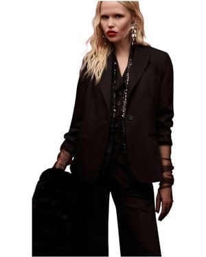 Imperial Regular-Fit Blazer With Single-Breasted Closure And Classic Revers - Black