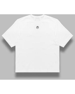 Marine Serre Camiseta Del Logo De La Luna - Blanco