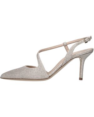 Ninalilou Schuhe Mit Silber Absatz - Natur