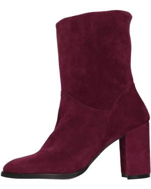 Carmens Damenstiefel Mit Fellfutter - Lila