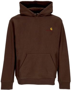 Carhartt American Script Sudadera Con Capucha Para Hombre - Marrón
