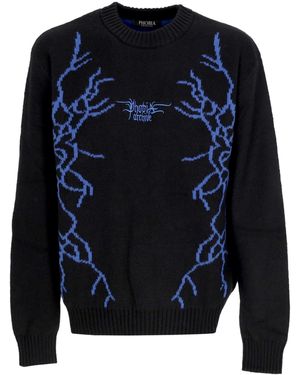 Phobia Herren Lightning Und Logo Jumper Schwarz/Blau