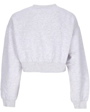 Obey Little Lamb Baby Crew Specialty Fleece Cropped Crewneck Sweatshirt - White