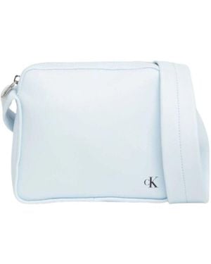 Calvin Klein Block Sq Camerabag21 Bolso De Pu - Azul