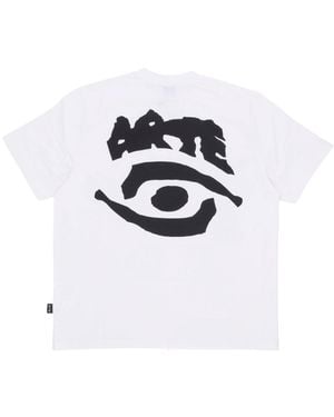 Arte' T-Shirt Eye Print Tee - White