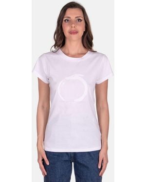 Trussardi T-Shirt Water Color Logo - White