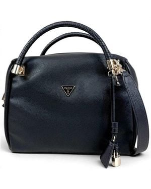 Guess Tasche Danya Satchel Frau Schwarz - Blau