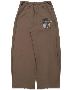 MISBHV Warszawa Patched Baggy Sweatpants - Brown