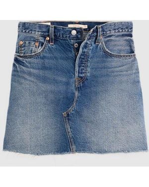Levi's Rock Destrukturiert Dunkelblaue Frau