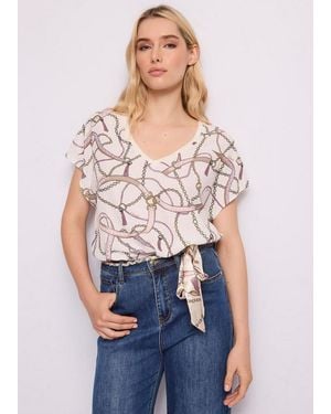 GAUDI T-Shirt With Print Tofu - White