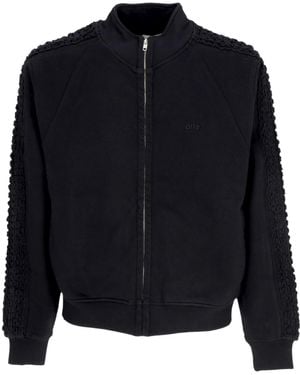 Arte' High Collar Flower Tape Jacket - Blue