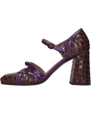 Chie Mihara With Heel - Purple
