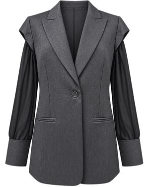 Phisique Du Role Glanzende Jacke Jungfrau Maria - Grau