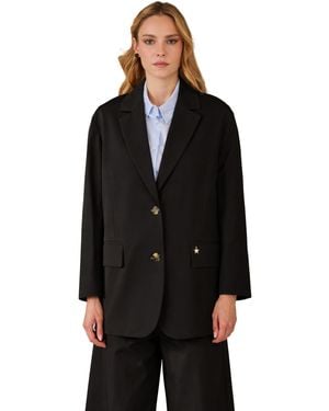 Souvenir Clubbing Blazer Vrouw Over - Zwart