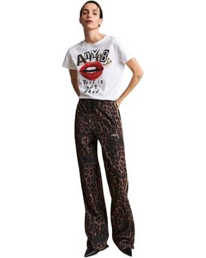 Aniye By Camiseta Aniye Punk Mujer Imprenta - Blanco